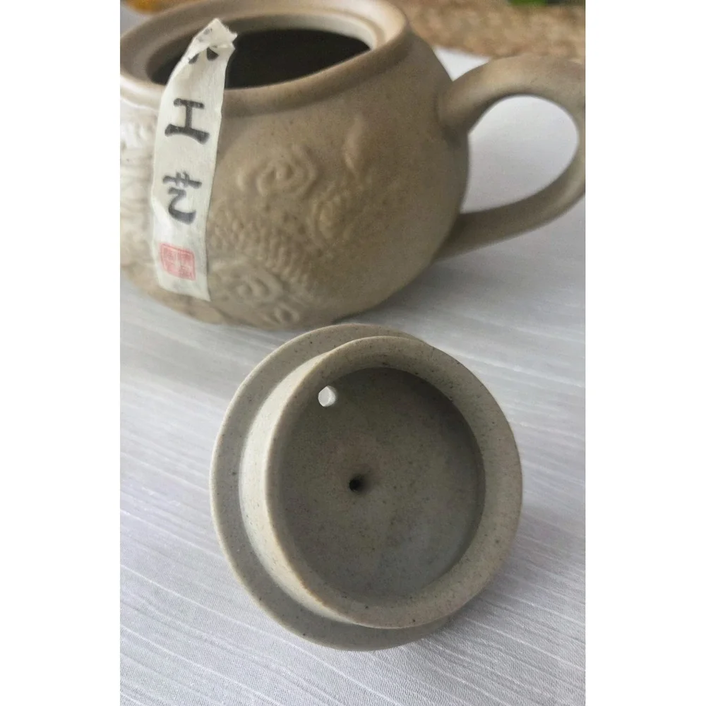 Portable Tea‎ Set Ceramic Kung Fu Tea Cup Teapot Set For Travel & Home Dragon